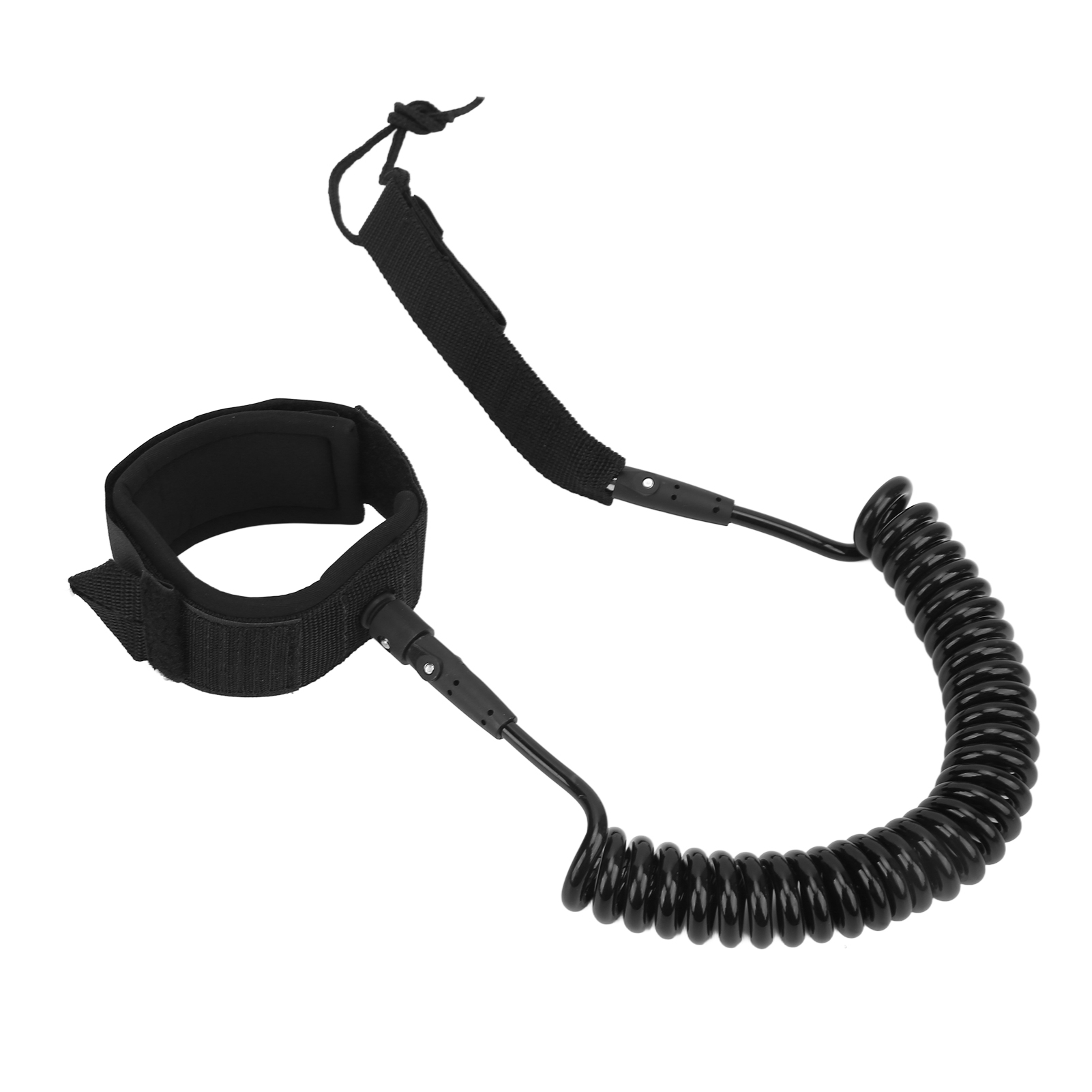 Surfboard Leash - Surfplankriem Hoge elasticiteit TPU Zwart Verstelbaar
