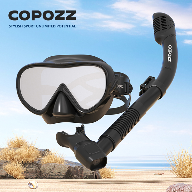 Snorkel Set - COPOZZ Nieuw duikmasker Full Vision-masker Onderwater