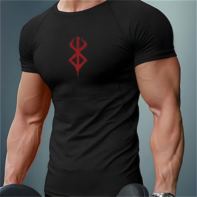 Rash Guard - Compressieshirts voor heren met print, zomer,
